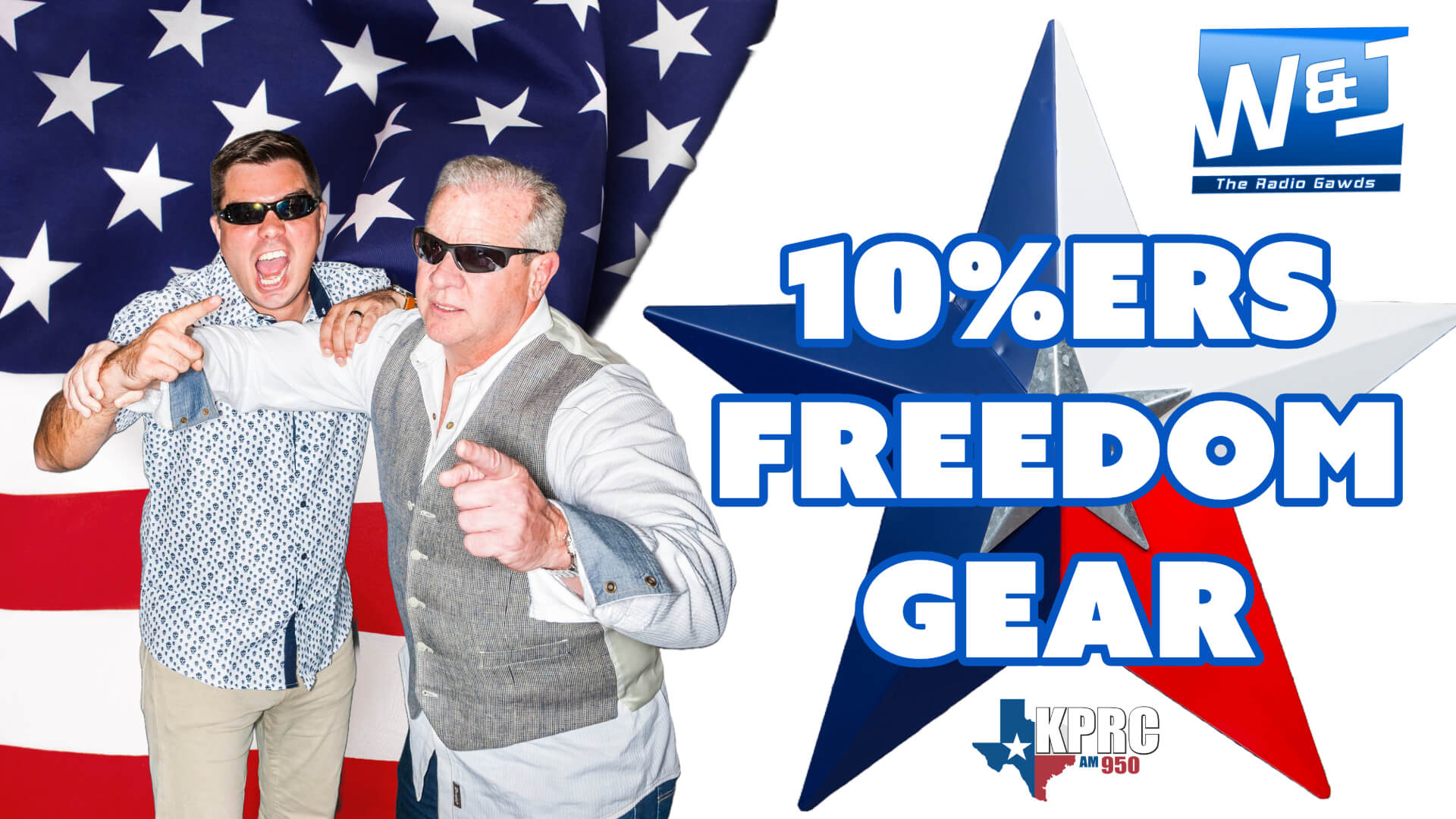 Walton & Johnson Freedom Gear — official radio show merchandise