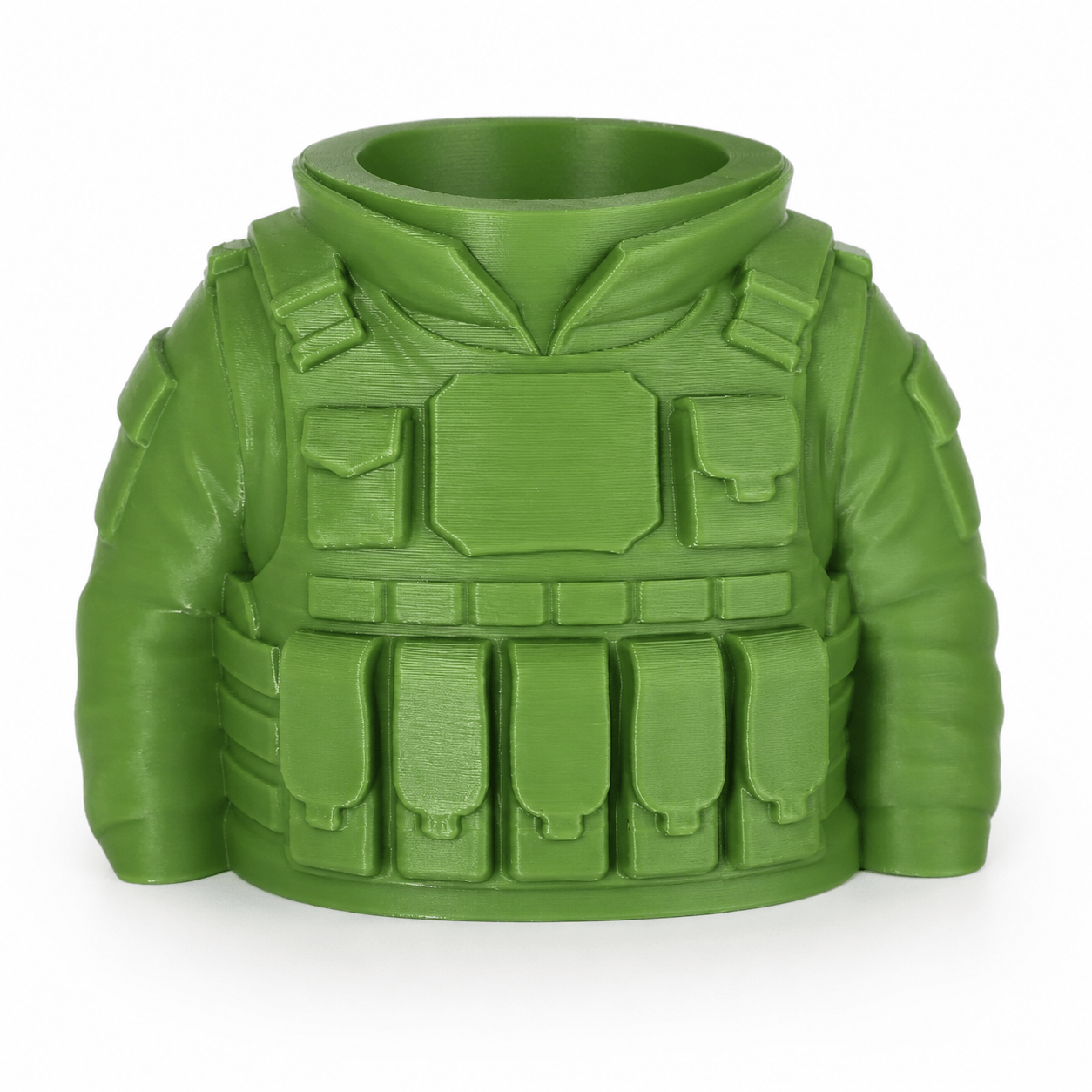 Armored Plate Carrier Pen Holder — 3D Printed Desk Organizer