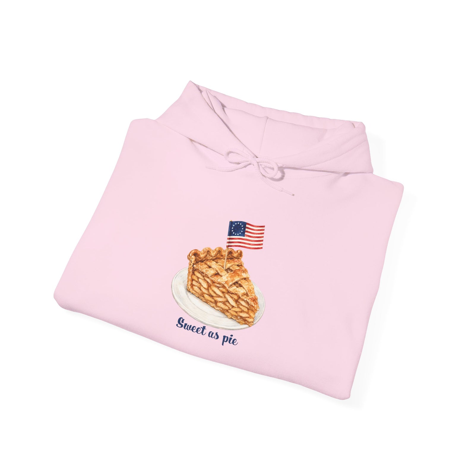 American Pie Hoodie — 'Sweet as Pie' Betsy Ross Flag Slice Graphic Sweatshirt