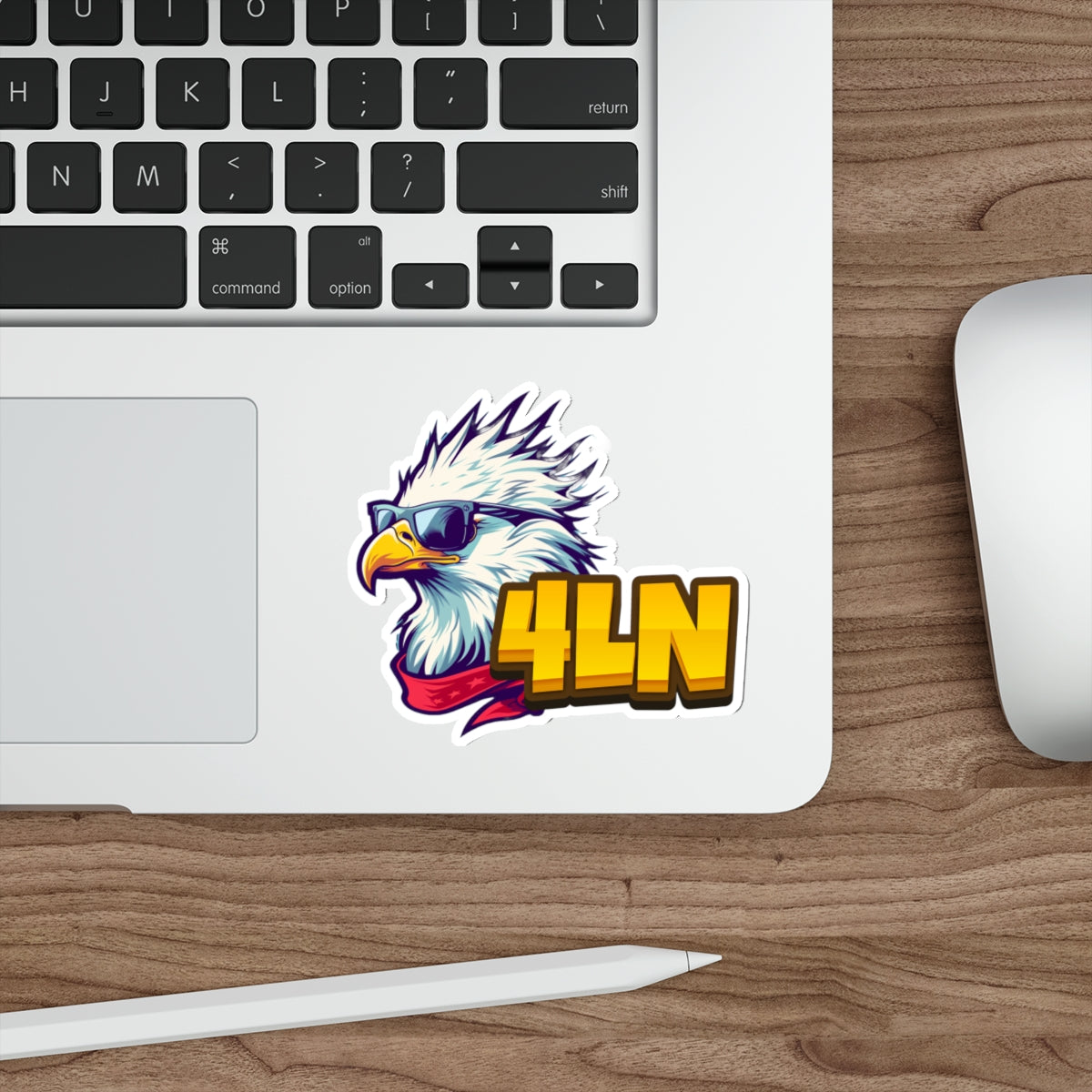 4Liberty Network Eagle Logo Die-Cut Sticker