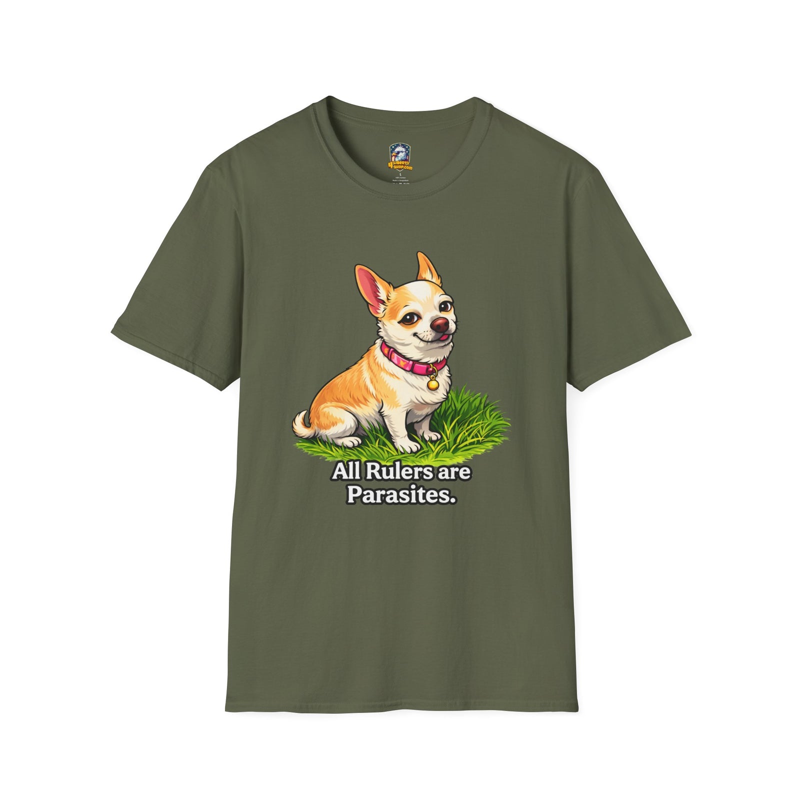 All Rulers Are Parasites Chihuahua Tee — Leo from Culturama
