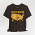 Pollen Nation T-Shirt – USA Honeycomb Map with Bee Graphic