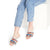 Patriotic Floral Slide Sandals — Women's Removable-Strap Summer Slides