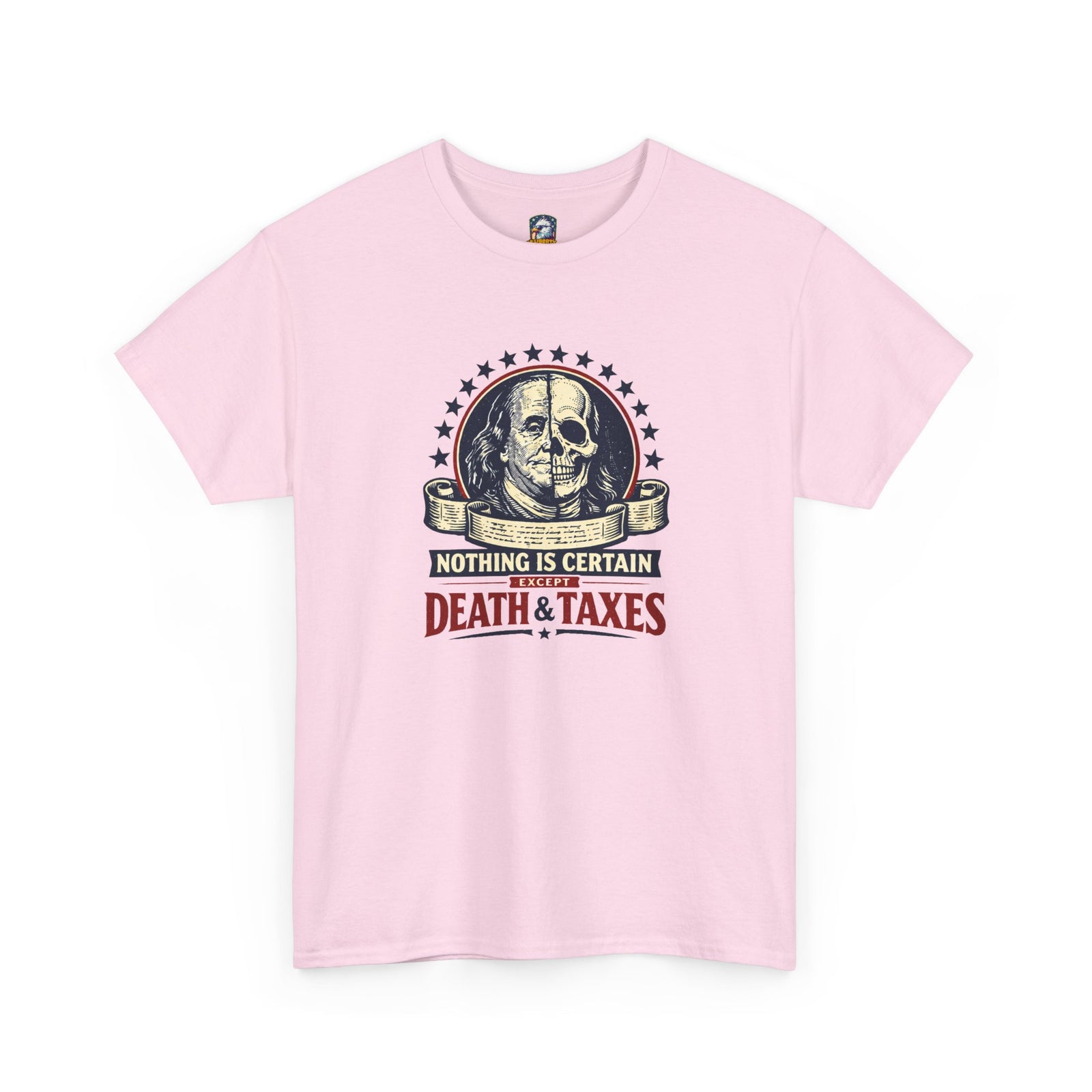 Benjamin Franklin 'Death and Taxes' Quote T-Shirt