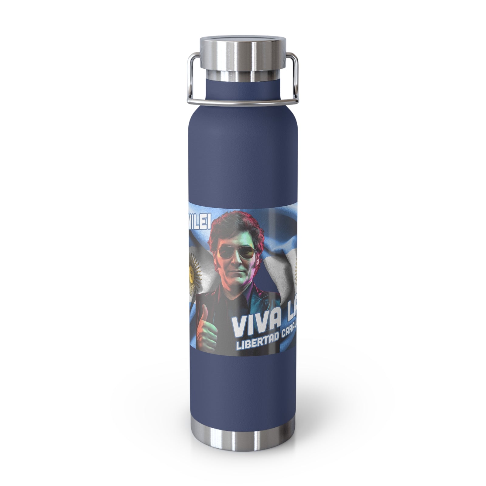 Javier Milei Copper Vacuum Insulated Bottle, 22oz