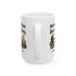 Ceramic Mug — Vintage Skull & Coins Quote Mug ("Nothing Is Certain Except Death & Taxes")