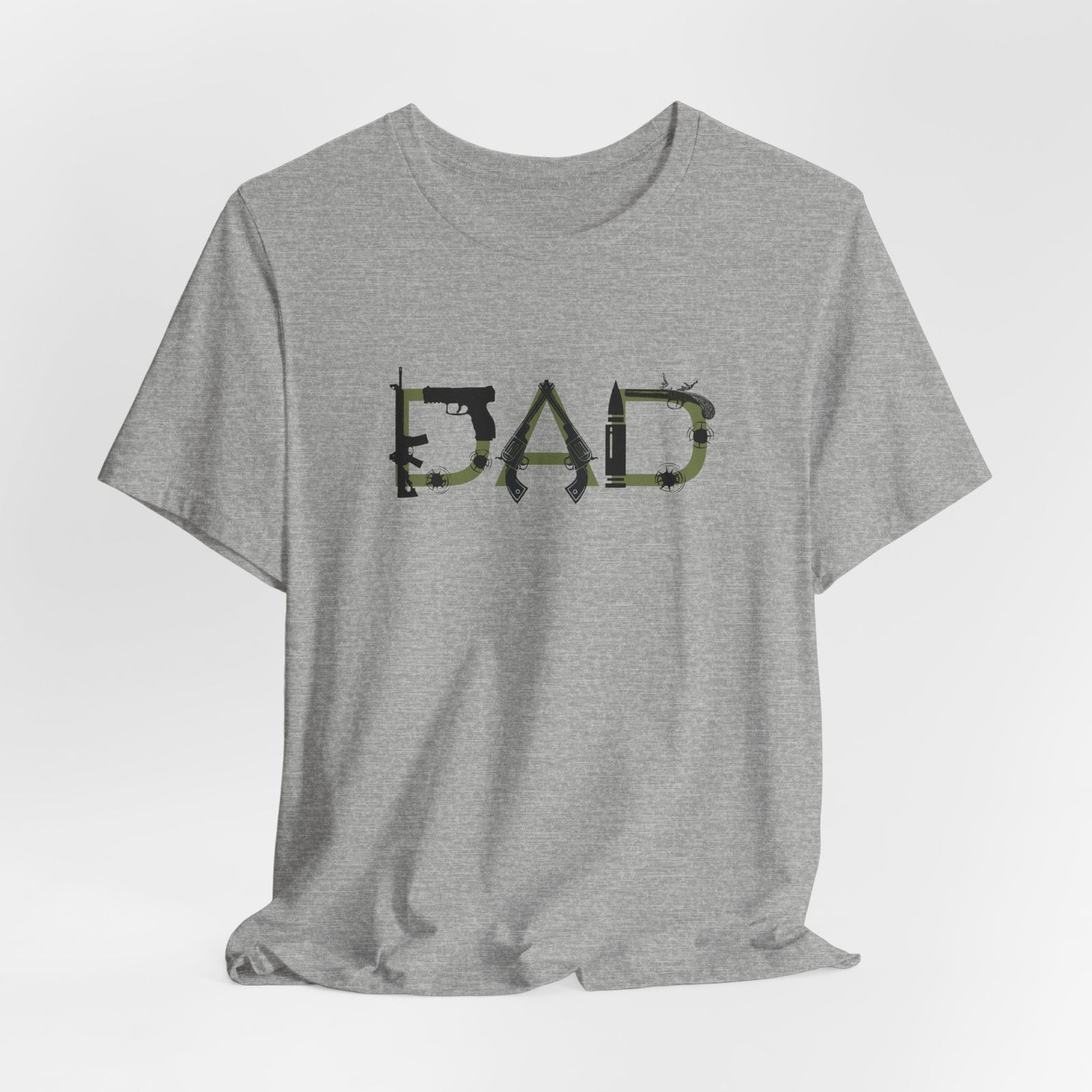 DAD Bullet Holes Tee — Ammo & Guns Graphic Dad Shirt