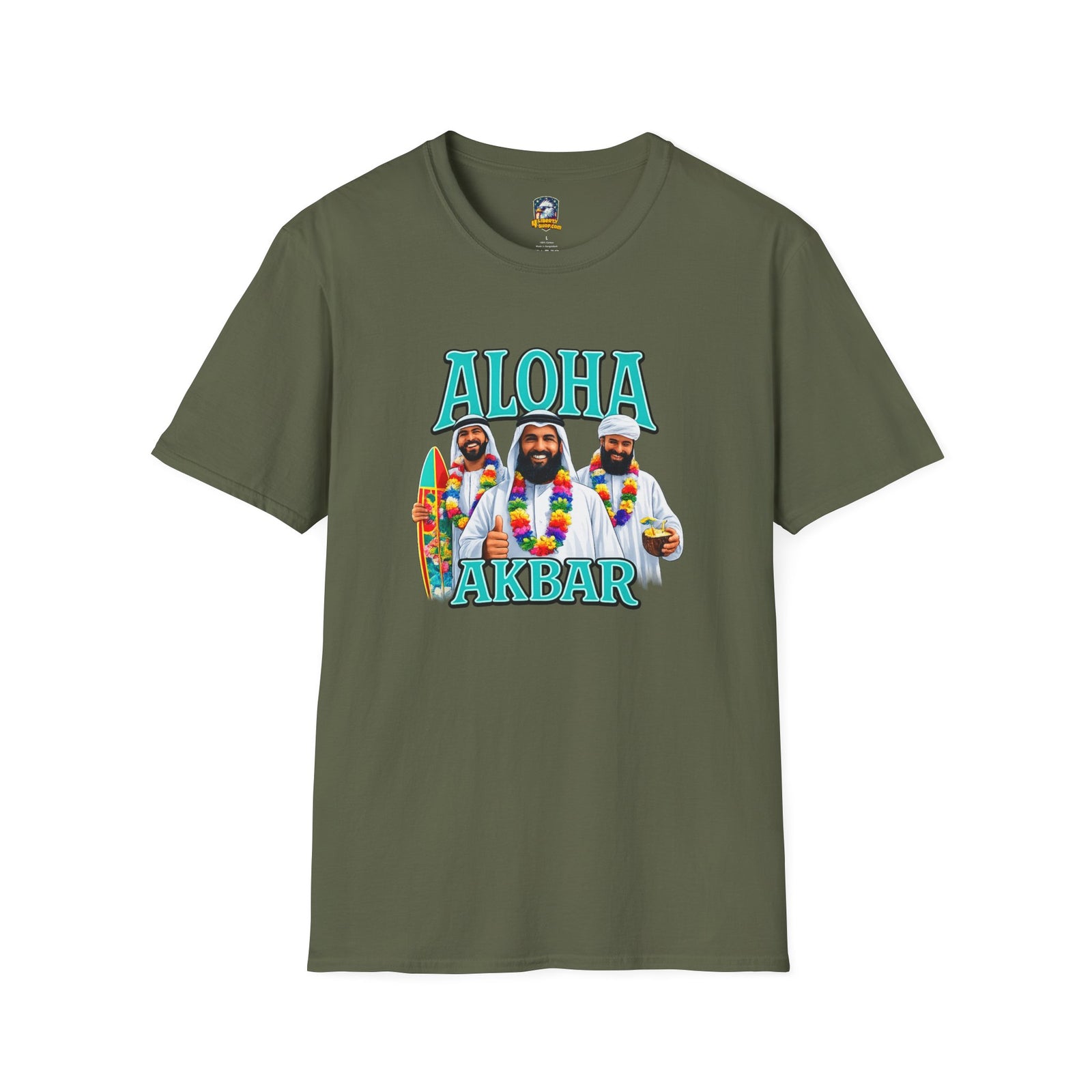 Walton & Johnson — Aloha Akbar T-Shirt — Retro Tropical Graphic Tee