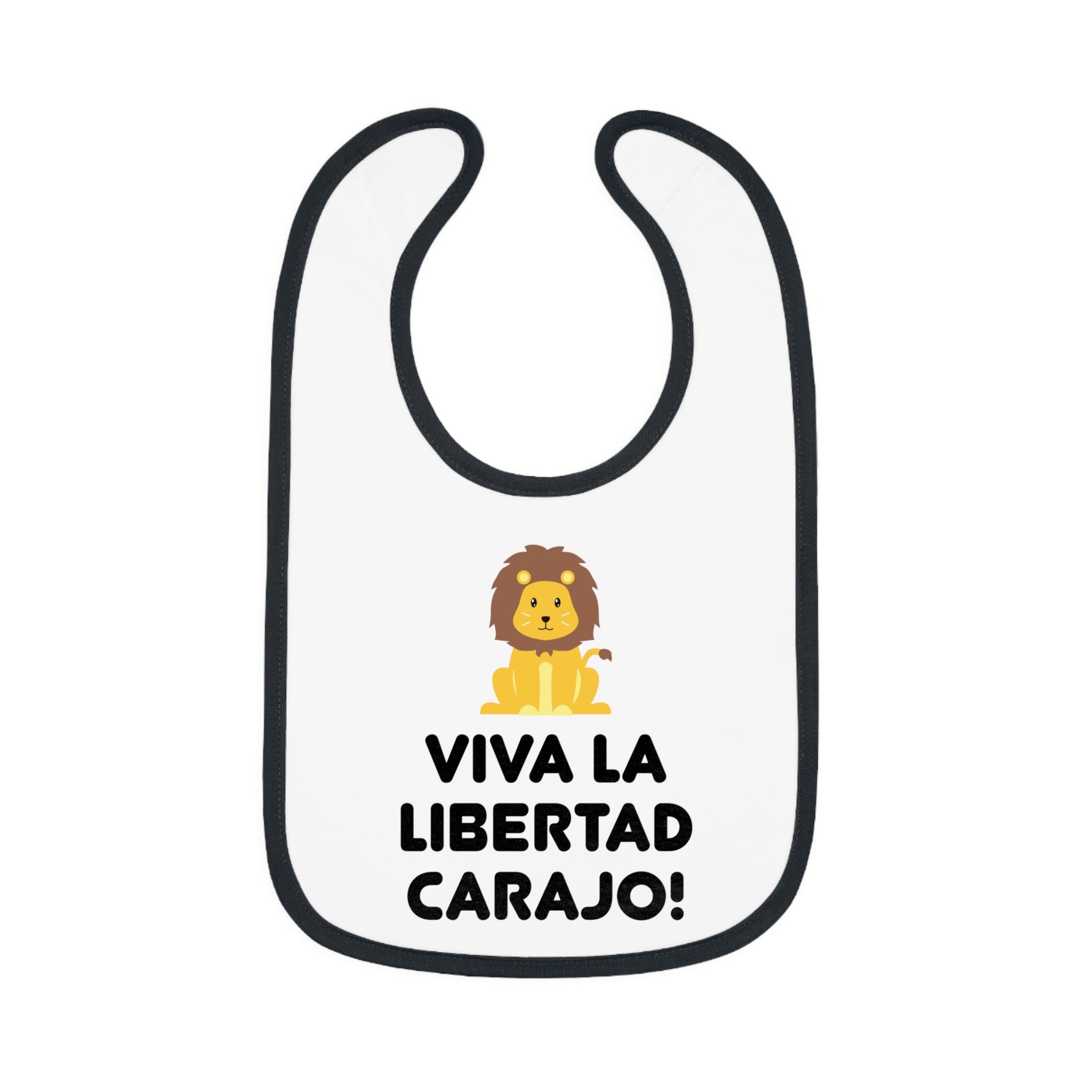 Viva La Libertad Carajo Lion Baby Bib