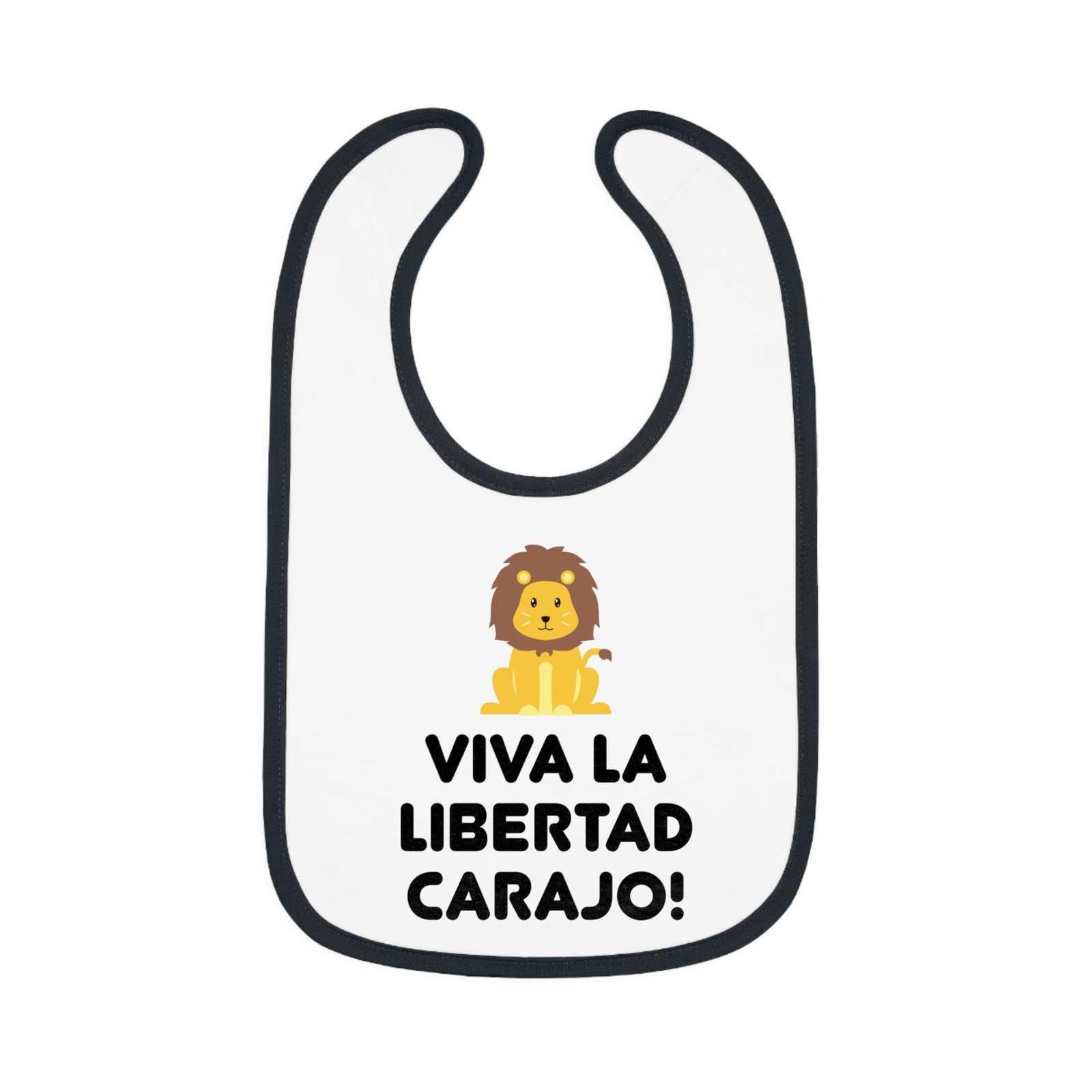 Viva La Libertad Carajo Lion Baby Bib