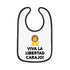 Viva La Libertad Carajo Lion Baby Bib