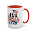 Accent Coffee Mug - "Party Like It's 1776" Patriotic Independence Day Mug