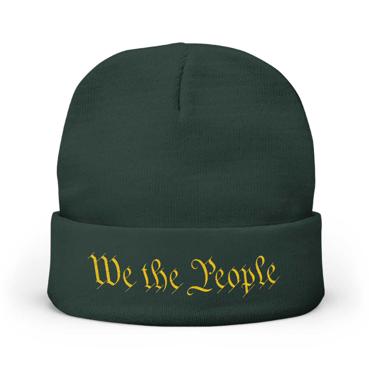 We the People Embroidered Knit Beanie - 4LibertyShop.com
