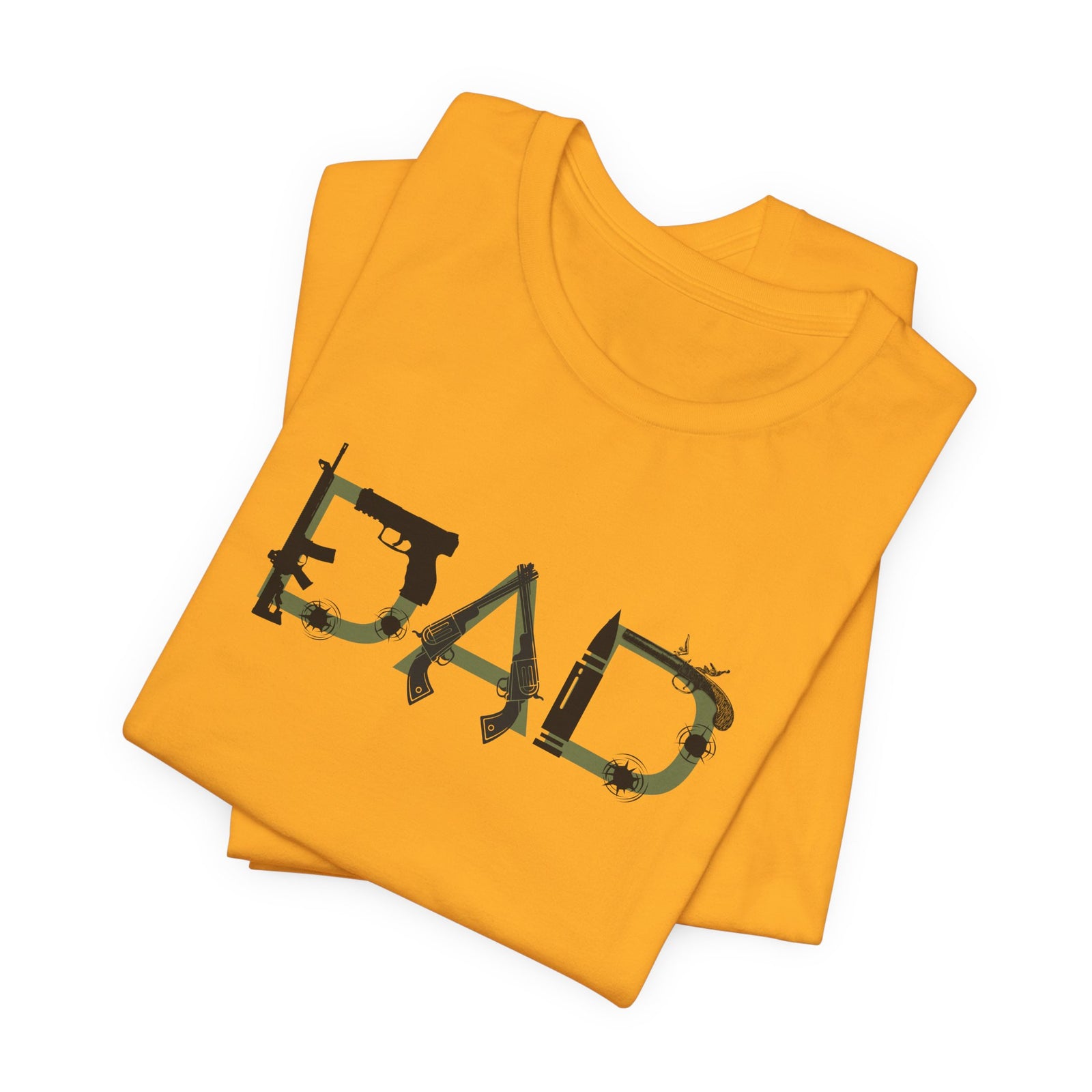 DAD Bullet Holes Tee — Ammo & Guns Graphic Dad Shirt
