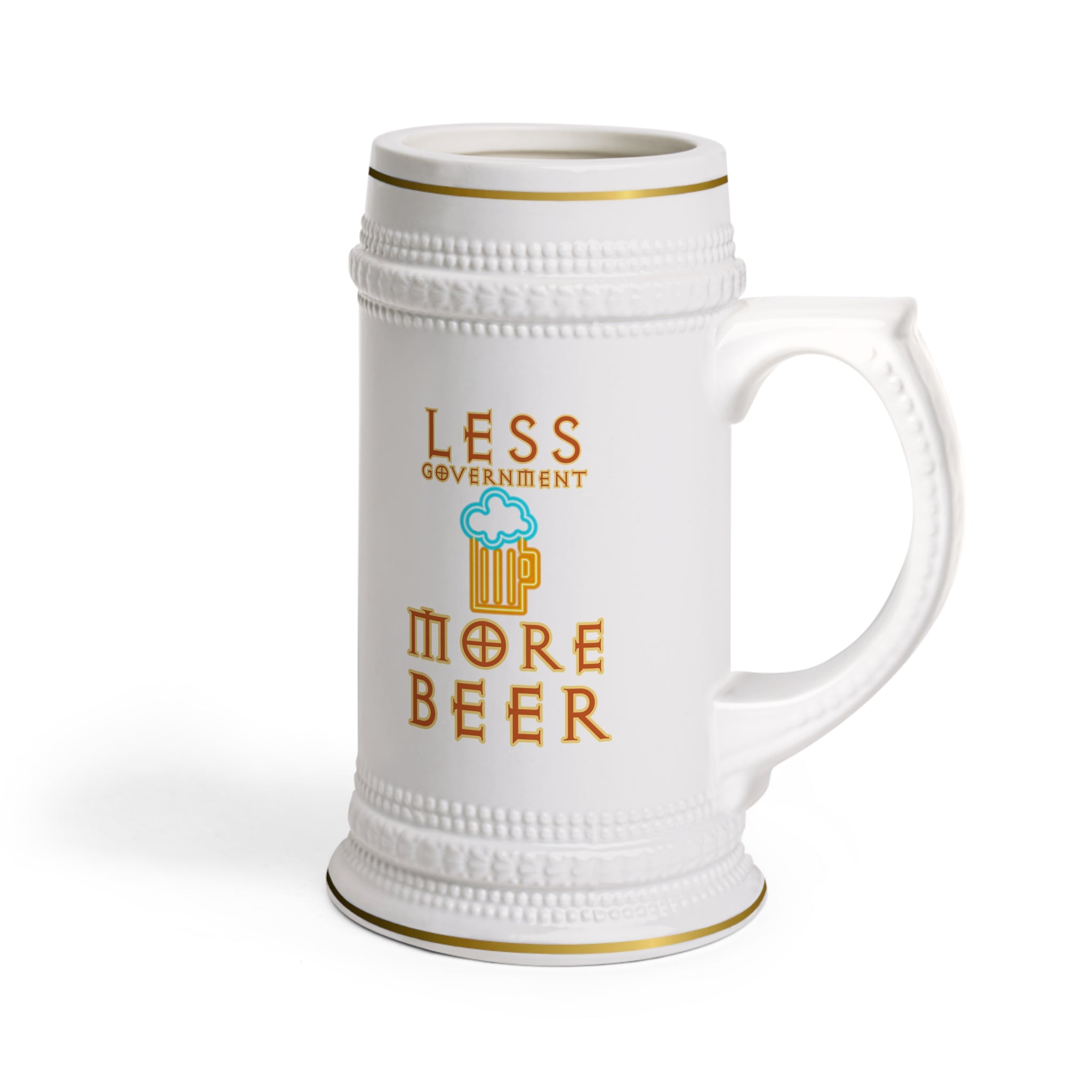 Less Government More Beer Stein Mug - Patriotic Beer Stein