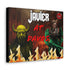 Javier Milei Space Marine in Davos Canvas Print