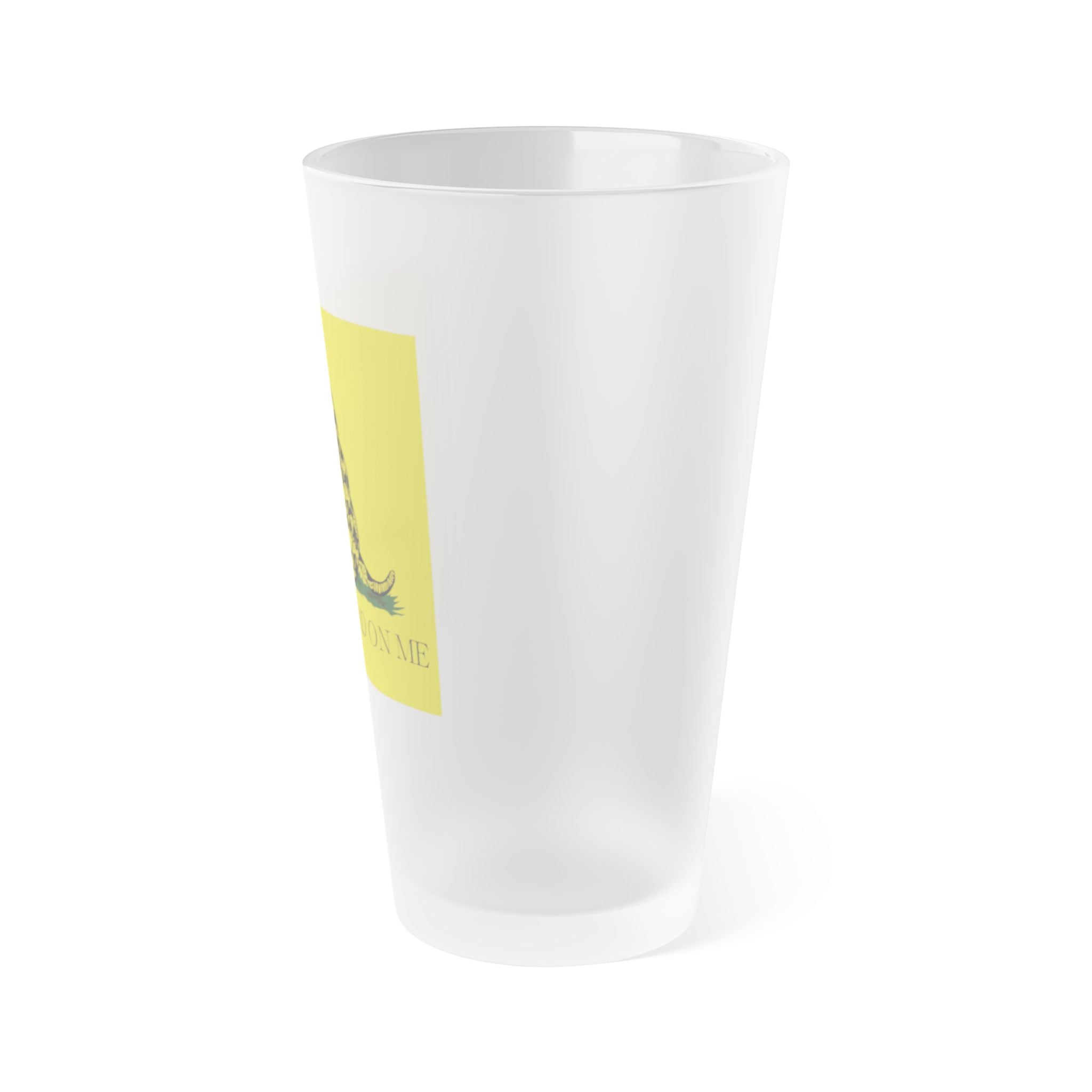 Judge Nap: Don't Tread On Me Gadsden Frosted Pint Glass, 16oz