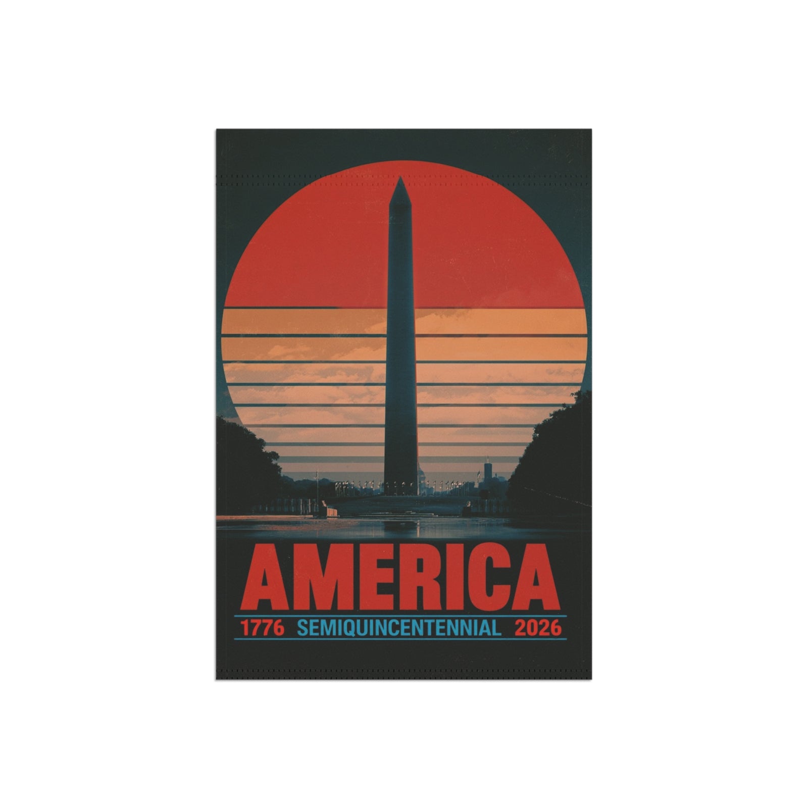 America 1776–2026 Semiquincentennial Garden Flag