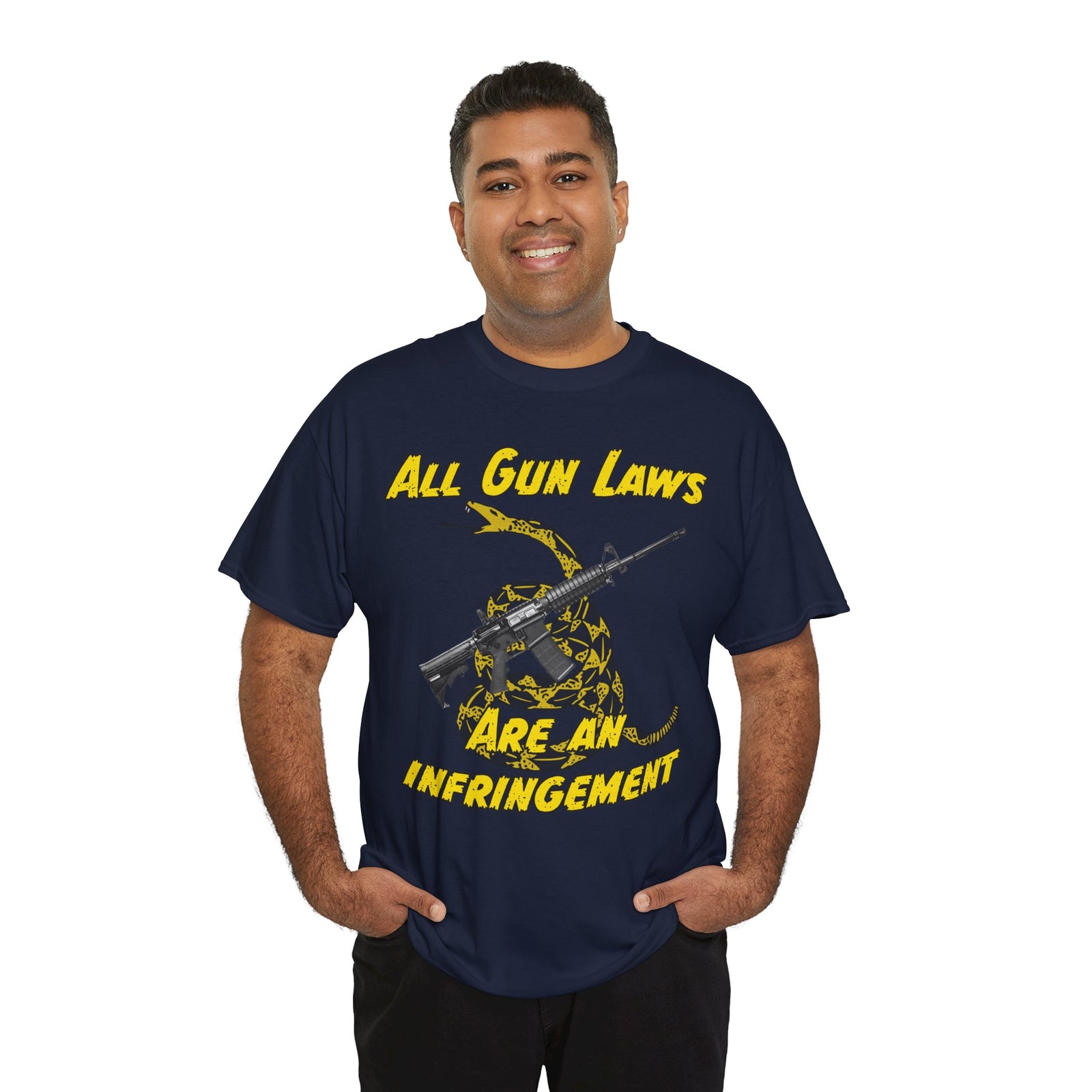 Judge Nap: All Gun Laws Are Infringements AR15 Gadsden T-Shirt