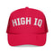 High IQ Foam Trucker Hat — Vintage Lettering Mesh Cap