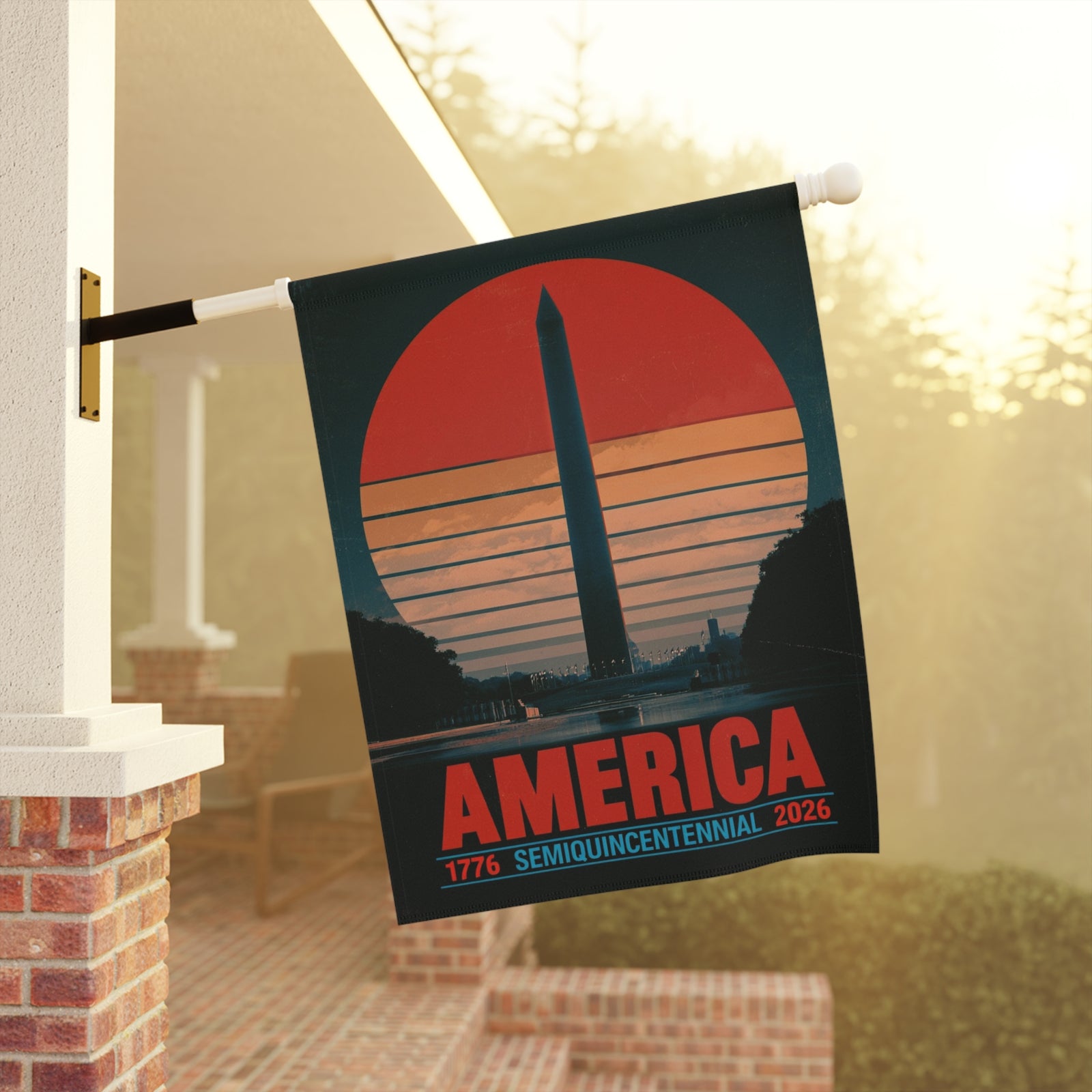 America 1776–2026 Semiquincentennial Garden Flag