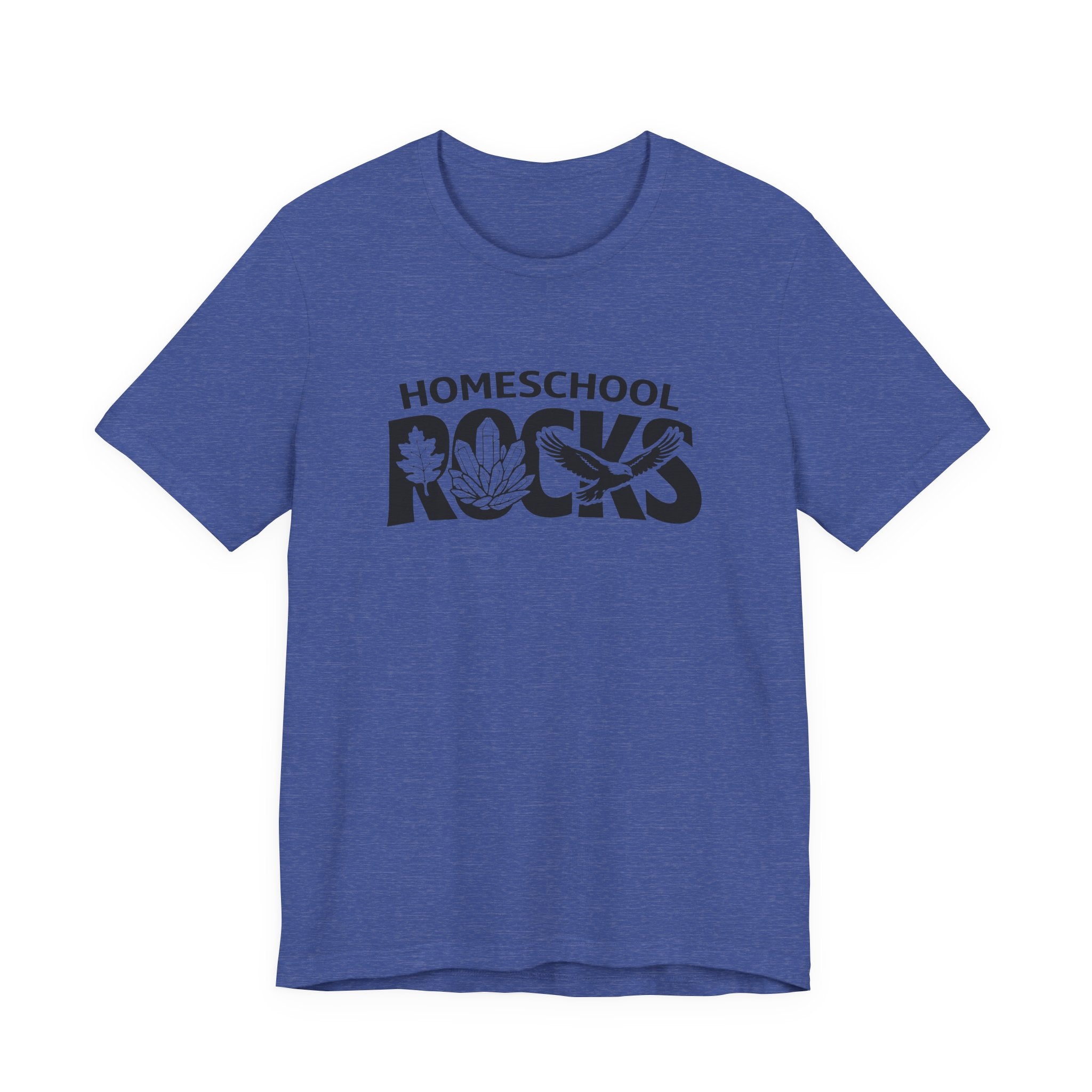 Homeschool Workshop: Homeschool Rocks T-Shirt – Retro Floral 'Homeschool Rocks' Tee for Homeschooling Parents & Teachers