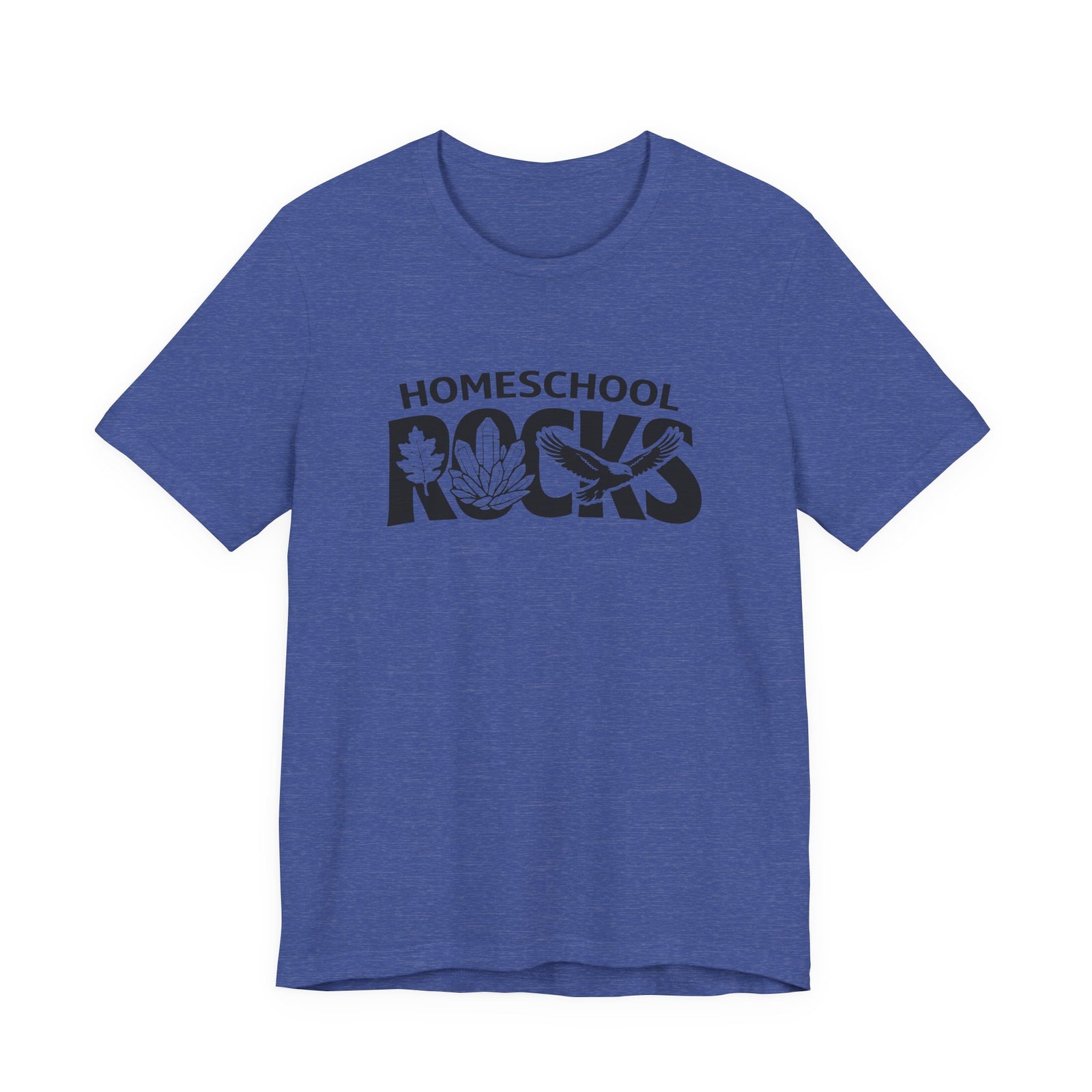 Homeschool Workshop: Homeschool Rocks T-Shirt – Retro Floral 'Homeschool Rocks' Tee for Homeschooling Parents & Teachers