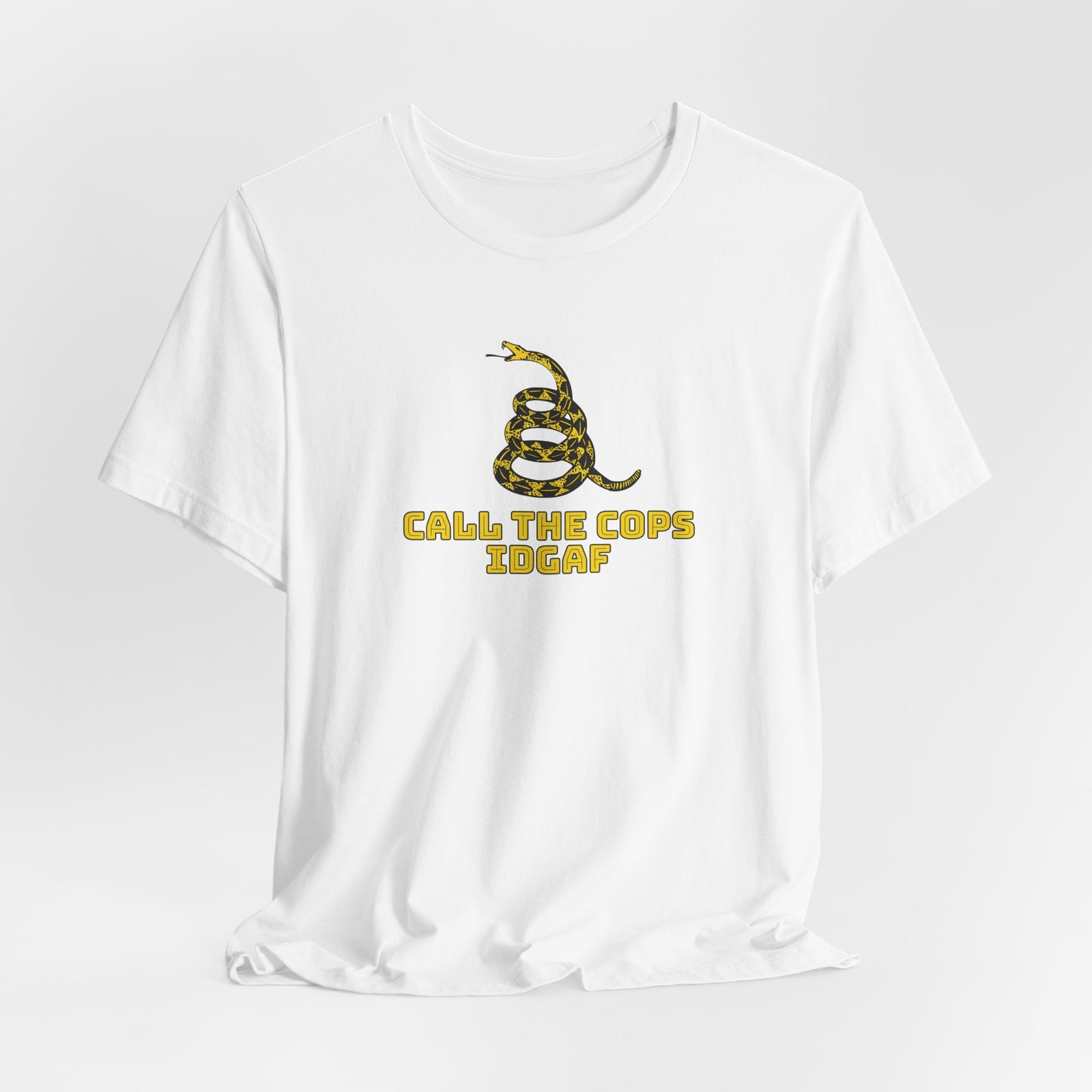 Call The Cops IDGAF Unisex Tee - Gadsden Flag Shirt