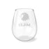 Javier Milei Lion Stemless Wine Glass, 11.75oz