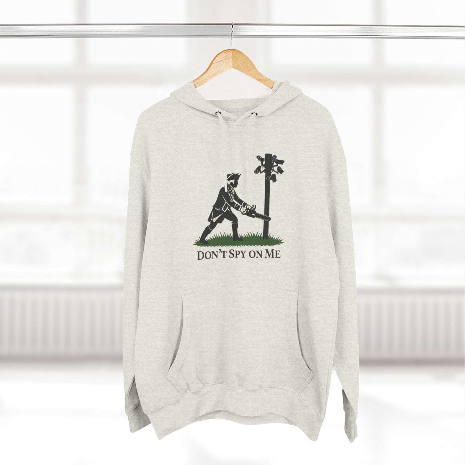 Don't Spy On Me Hoodie — Anti-Surveillance Patriot Liberty Fleece Pullover - 4LibertyShop.com