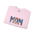 Embroidered Patriotic Mom Crewneck Sweatshirt