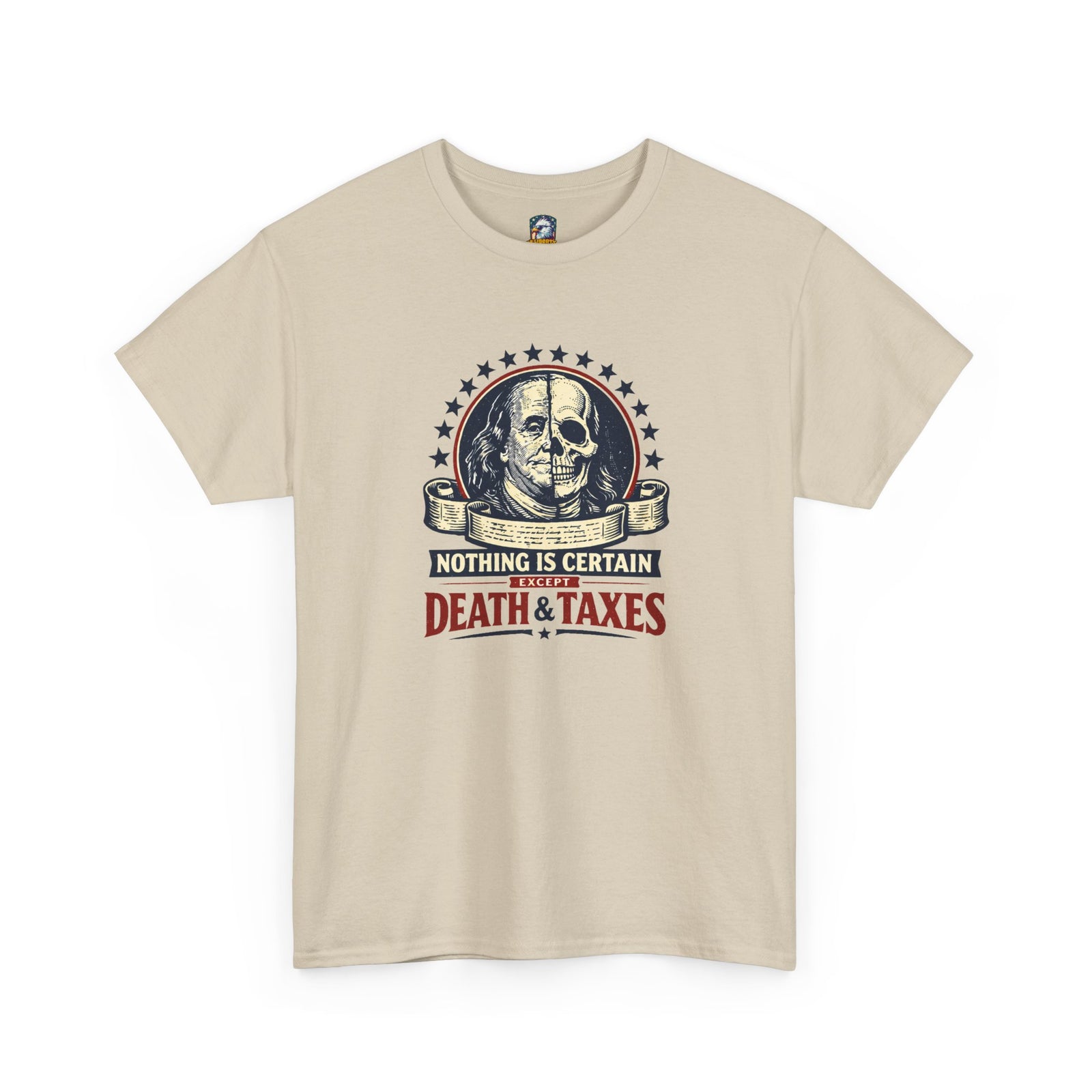 Benjamin Franklin 'Death and Taxes' Quote T-Shirt