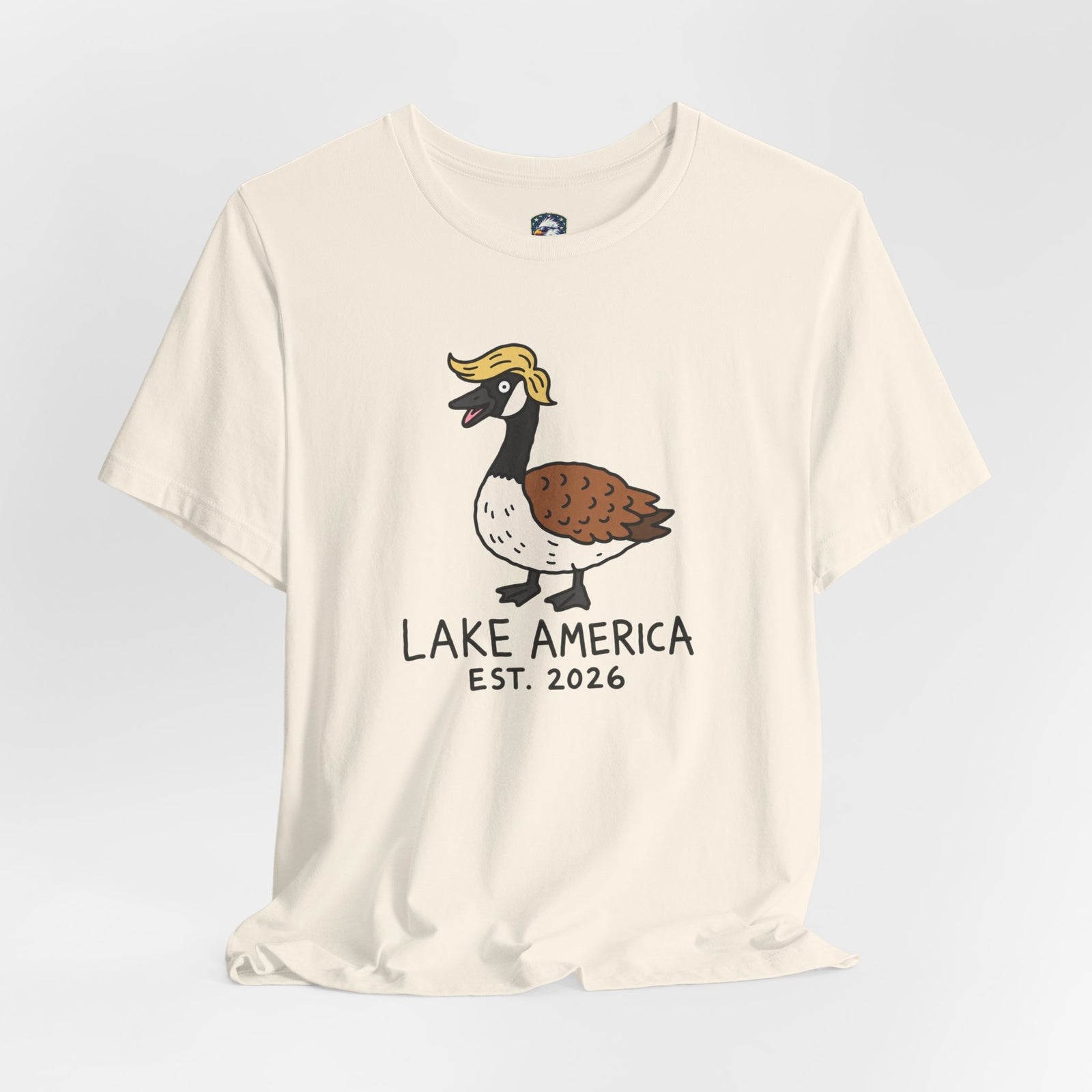 Lake America Goose T‑Shirt — 'Lake America EST. 2026' Cute Duck/Goose Graphic Tee - 4LibertyShop.com