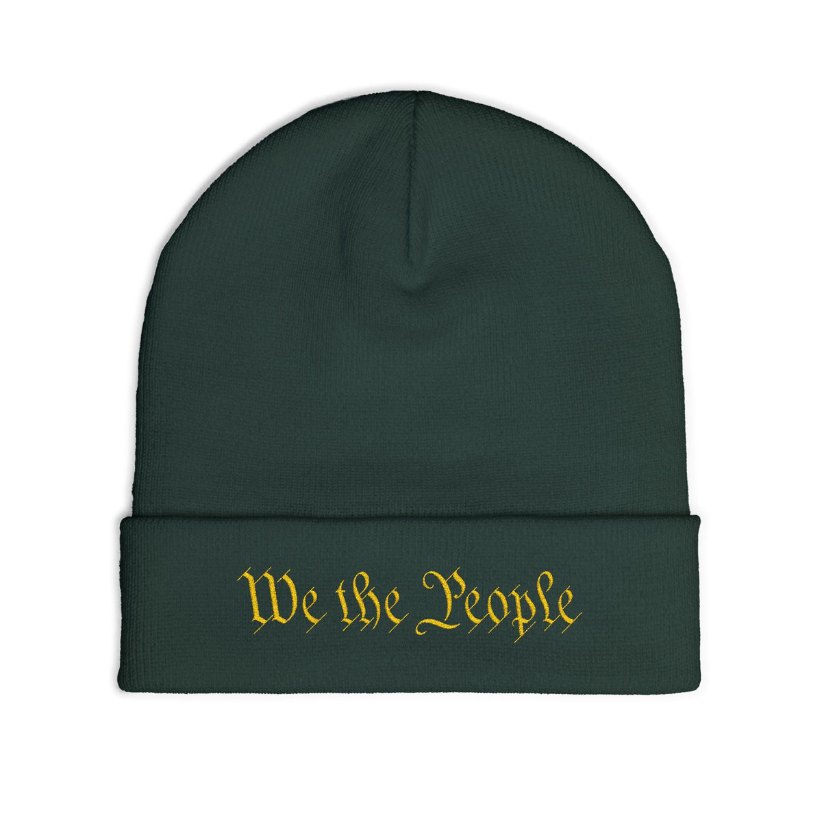 We the People Embroidered Knit Beanie - 4LibertyShop.com