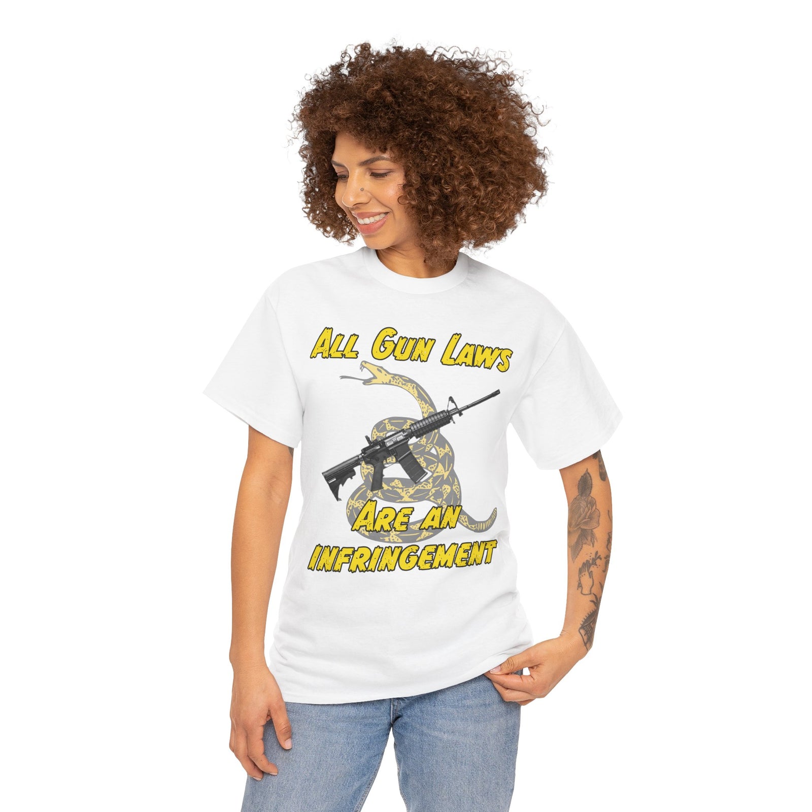 Judge Nap: All Gun Laws Are Infringements AR15 Gadsden T-Shirt