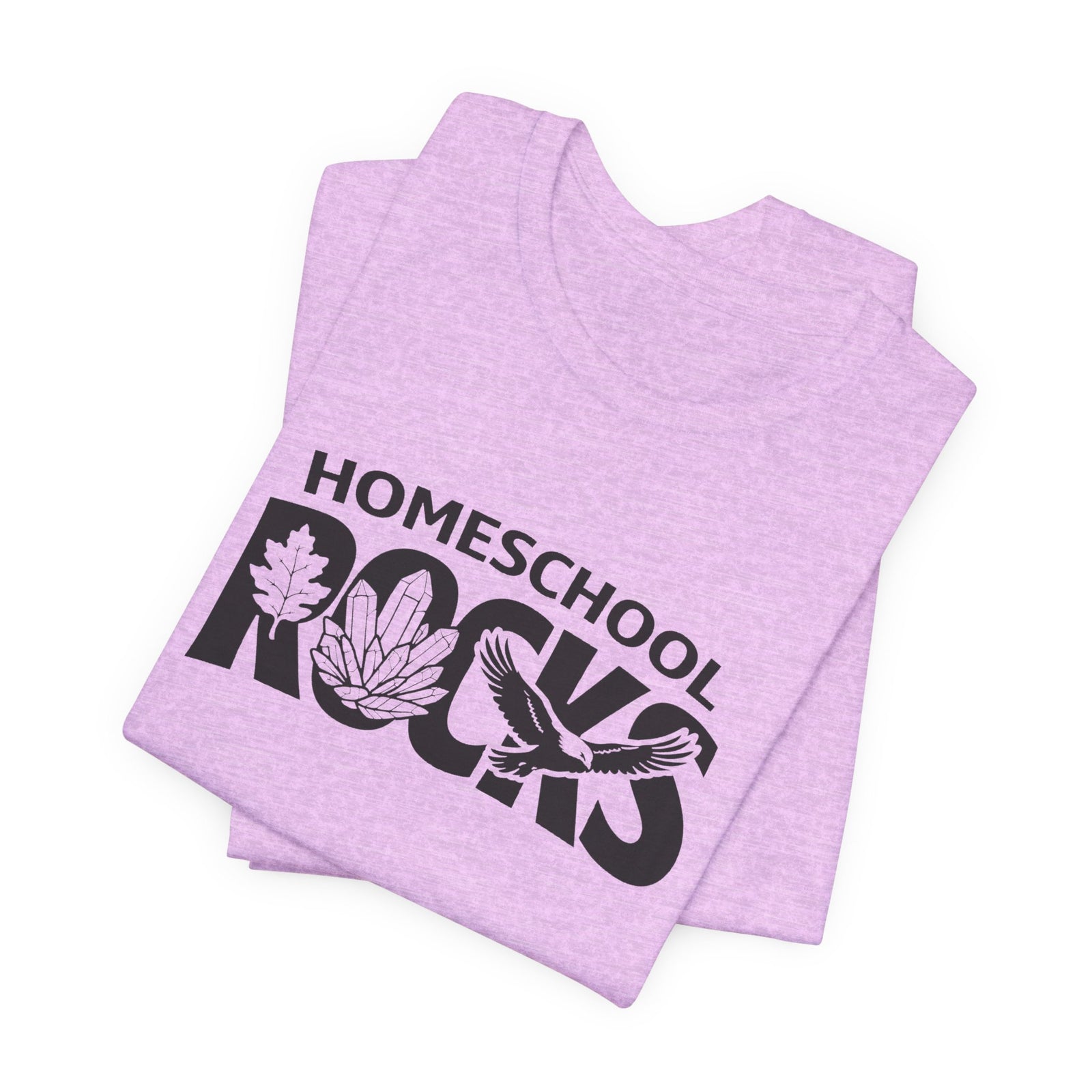 Homeschool Workshop: Homeschool Rocks T-Shirt – Retro Floral 'Homeschool Rocks' Tee for Homeschooling Parents & Teachers