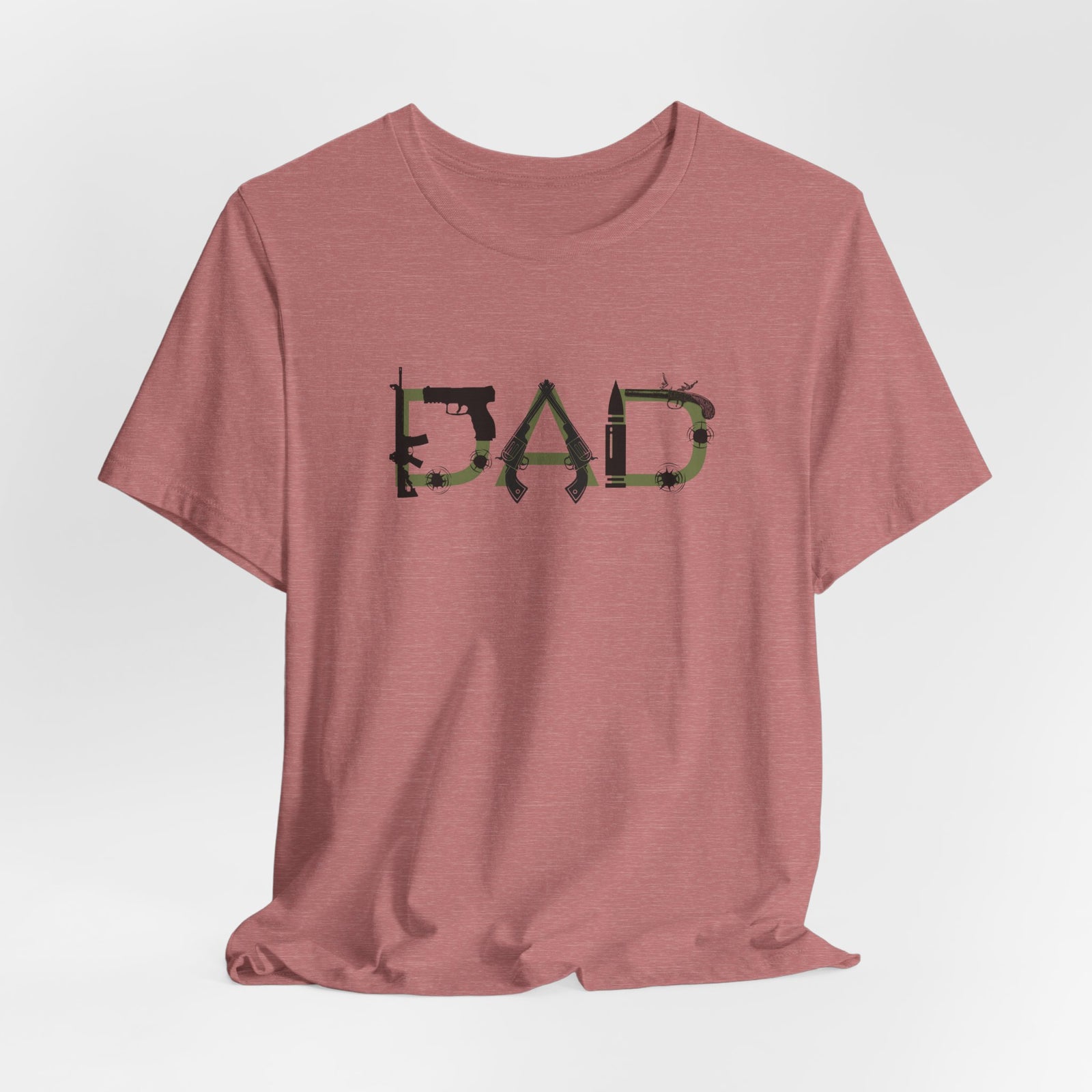 DAD Bullet Holes Tee — Ammo & Guns Graphic Dad Shirt