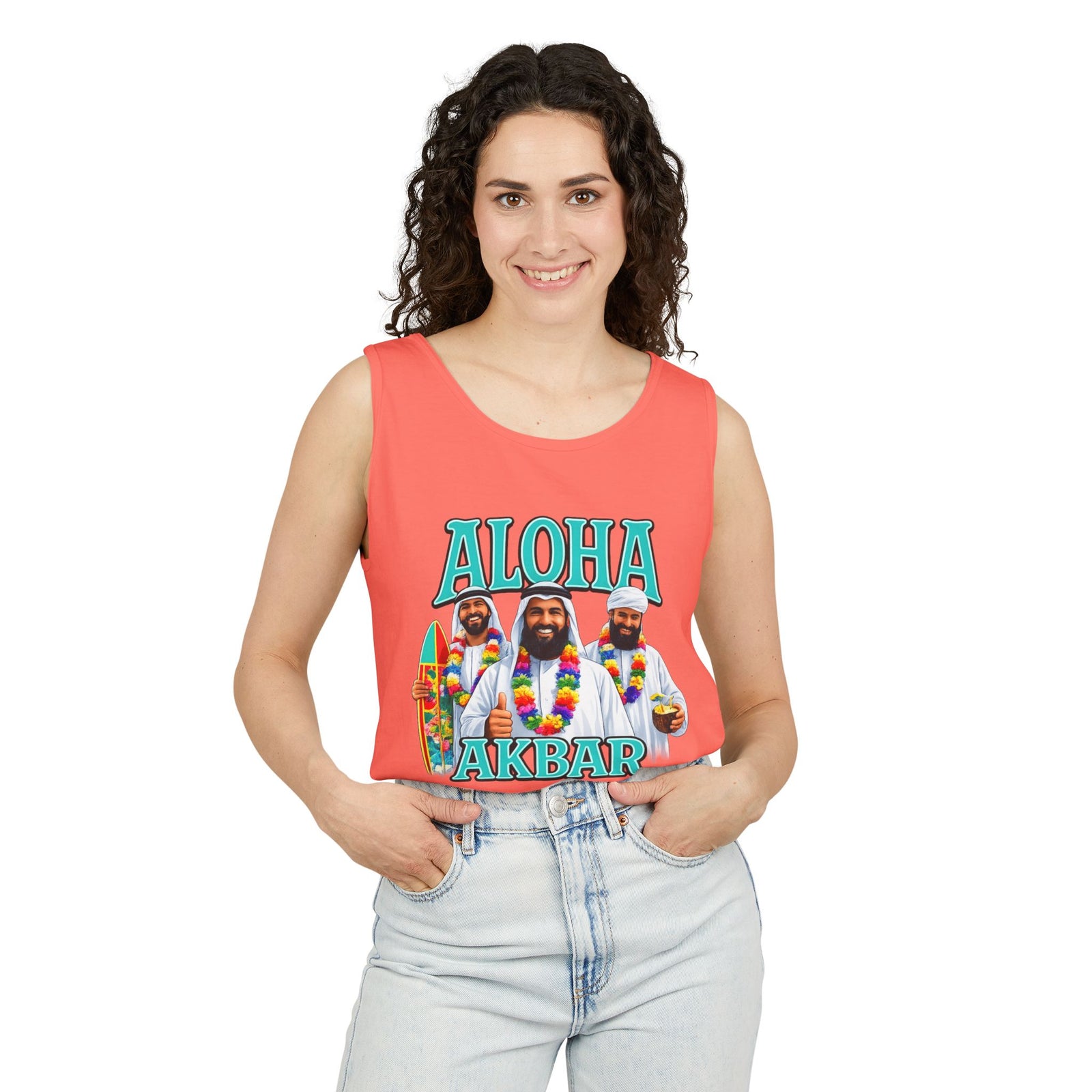 Walton & Johnson – Aloha Akbar Tank Top – Tropical Vintage Surf Graphic
