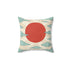 Sanae Takaichi Japanese Dragon Rising Sun Decorative Throw Pillow | Anime Woman Illustration