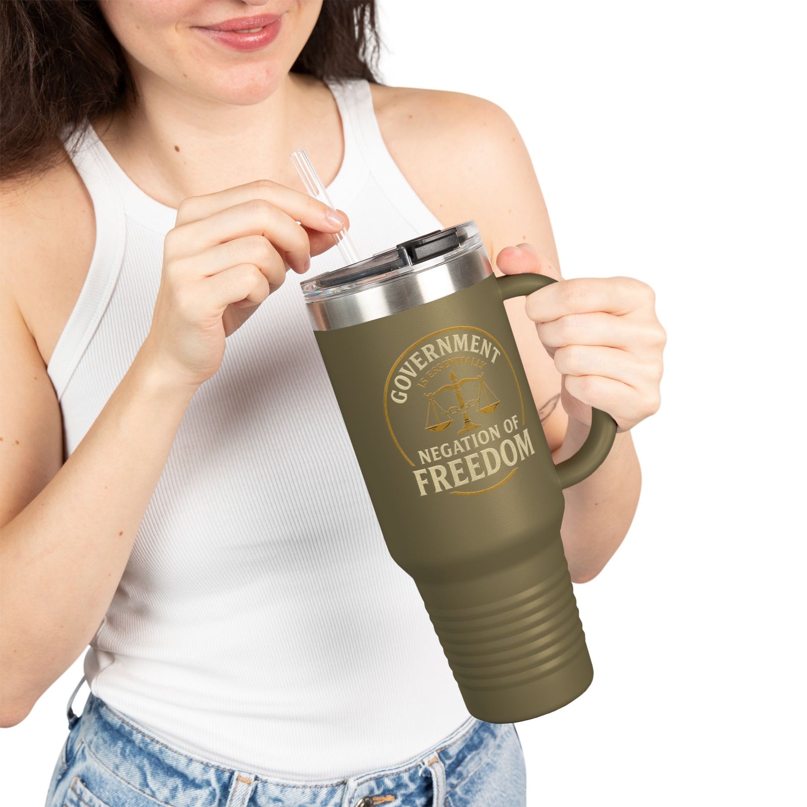 Judge Nap: Negation of Freedom Tumbler, 40oz