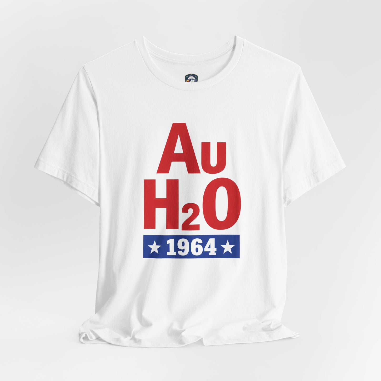 Au H2O 1964 Tee — Barry Goldwater Retro Chemistry Graphic T‑Shirt - 4LibertyShop.com