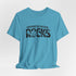 Homeschool Workshop: Homeschool Rocks T-Shirt – Retro Floral 'Homeschool Rocks' Tee for Homeschooling Parents & Teachers