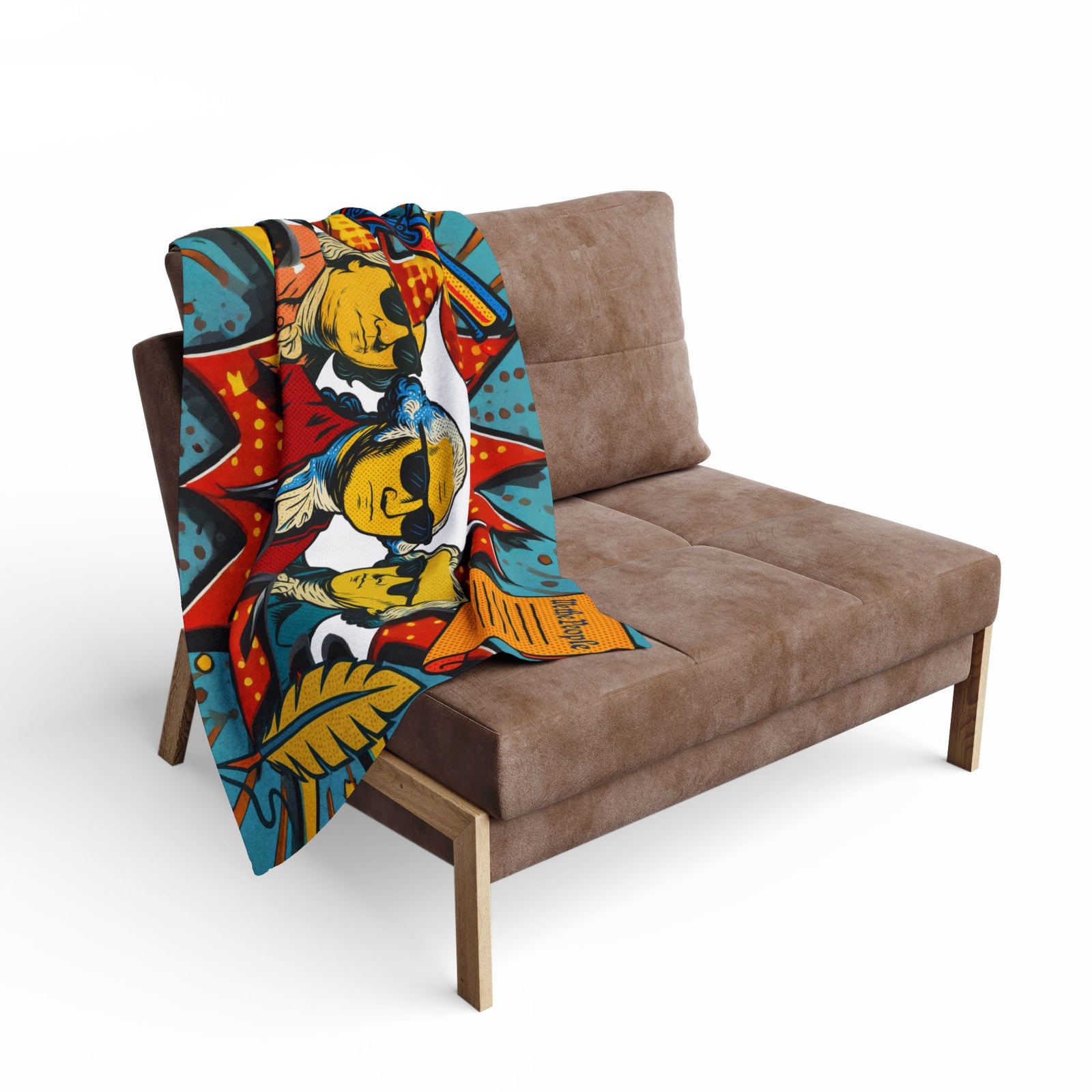 Pop Art Founding Fathers Fleece Blanket