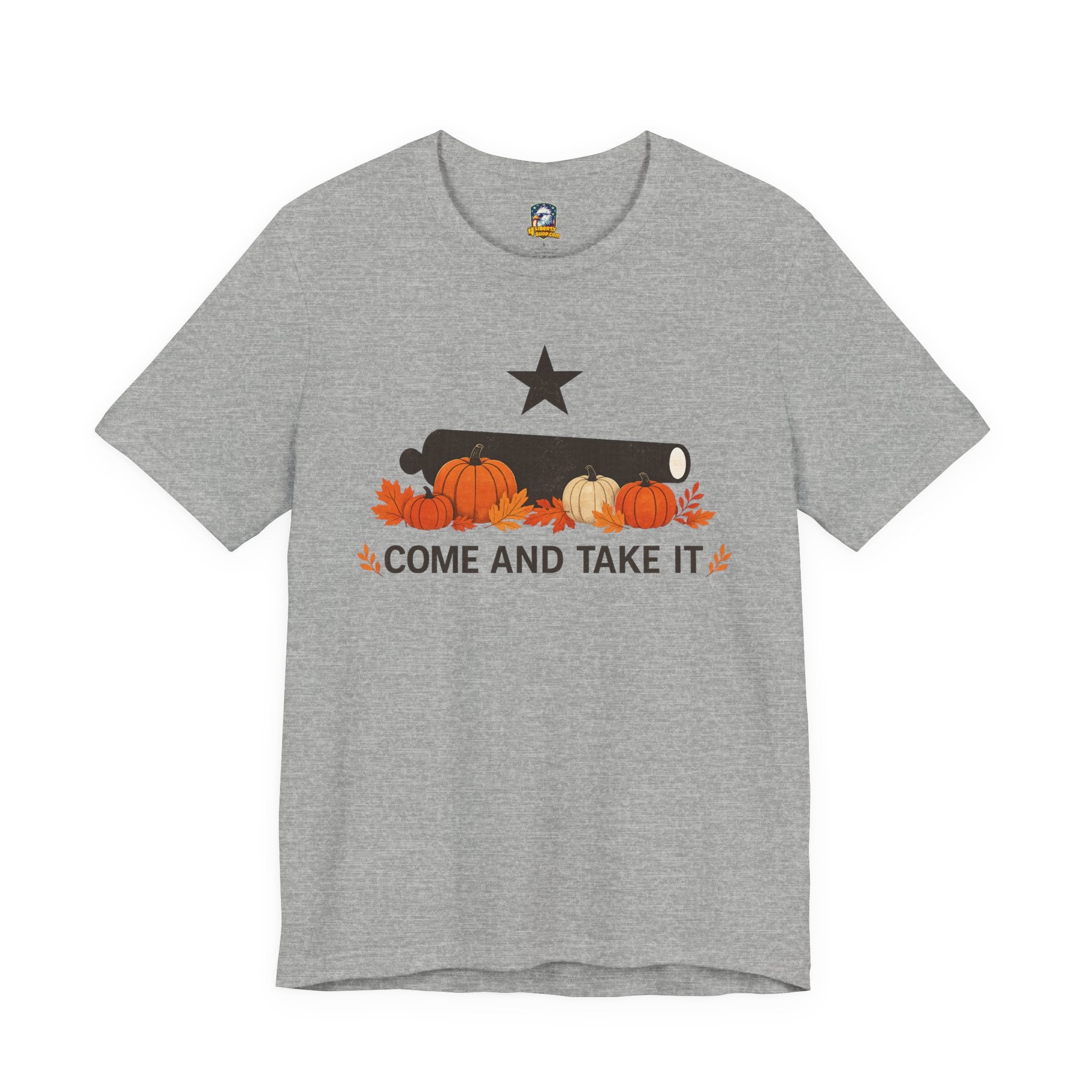 Come And Take It Pumpkin Cannon Tee — Fall Halloween Shirt - 4LibertyShop.com