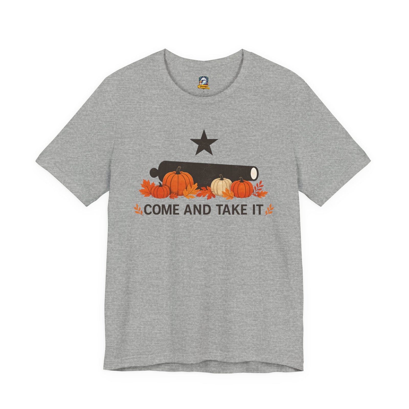 Come And Take It Pumpkin Cannon Tee — Fall Halloween Shirt - 4LibertyShop.com