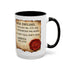 Walton & Johnson Dear England Funny 250th Anniversary Coffee Mug