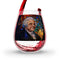 John Adams Stained Glass Wine Glass - Founding Fathers Stemless Wine Glass
