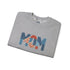 Embroidered Patriotic Mom Crewneck Sweatshirt
