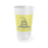 Judge Nap: Don't Tread On Me Gadsden Frosted Pint Glass, 16oz