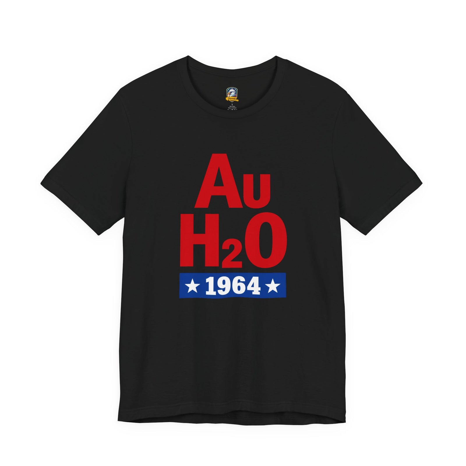 Au H2O 1964 Tee — Barry Goldwater Retro Chemistry Graphic T‑Shirt - 4LibertyShop.com